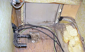 bath area stripped
